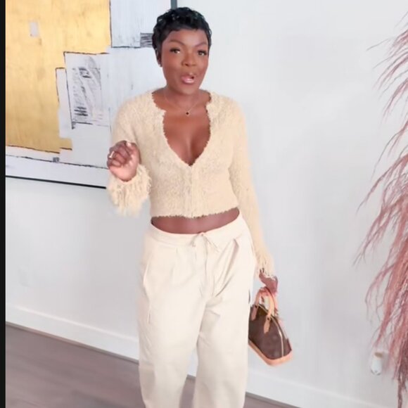 Zara Beige Fringe Cardigan - Picture 7 of 11